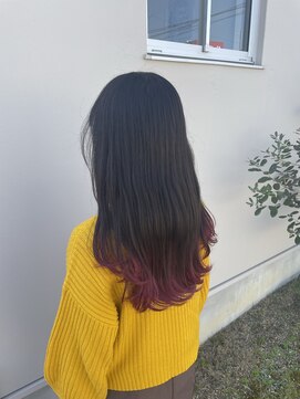 ヘアーアンドスパ メル(hair&spa m.e.l by origami) ピンクグラデーション