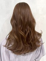 アイティーバイアルバム 北千住店(IT by ALBUM)&nbsp;ミルクティーブラウン_斜めバンググレージュカラー_ba404953