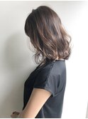 #ミディアム#波巻き#可愛い 〈代表スタイリスト筒井〉