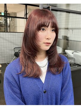 アンドスタイル(&style) ブリーチなしwカラーピンキーラテ