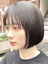 ラフ 新宿(Laff)&nbsp;前下がりボブ 切りっぱなしボブ ショートボブ 縮毛矯正 髪質改善