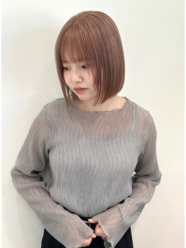 レシピ(recipe) pink beige/milktea beige/mini bob
