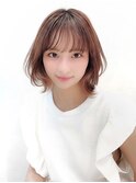 ボブウルフ外国人風カラー韓国ツヤカラー透明感20代30代40代銀座