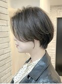 ショートヘア/ボブ/可愛い丸み/簡単スタイリング/20代30代