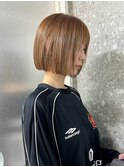 ハイトーンレイヤーボブミディアムレイヤーショートウルフボブ