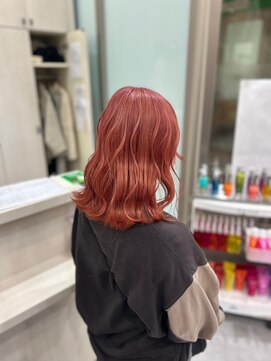 ヘアーワークス ボナ ウニクス店(HAIR WORKS bona) 潤い弾むケアカラー×うるツヤトリートメント　レッドブラウン
