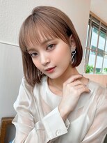 アフロート ディル(AFLOAT D'L)&nbsp;30代前下がりショートボブで絶壁解消丸みのあるひし形シルエット