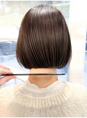 ハイライトバレイヤージュダブルカラーショートカット30代40代