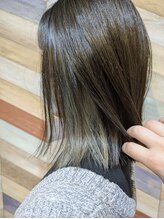 ヘアートゥリース(hair trees) クリアオリーブ☆インナーカラー