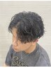 【学割/らんまる限定】カット+メンズパーマ+炭酸スパ　￥15,950→￥6,600