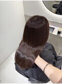 髪質改善＋ボルドーカラー　赤系カラー　　萩原