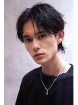 メゾンバイハバナ(maison by HAVANA)&nbsp;メンズサーフカール刈り上げセンターパートブルーブラック