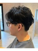 刈り上げセンターパート/ニュアンスパーマ/赤羽/赤羽岩淵