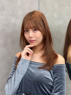 ロンド ブランシュ 錦糸町北口(Lond blanche) ミディアムレイヤーカット/レイヤー/顔周り/韓国/髪質改善