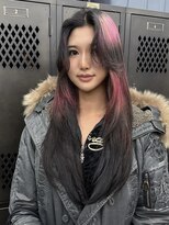 クペウ ローウェン(cope'u ROWEN)&nbsp;渋谷/ウルフカット レイヤー デザインカラー ルーツカラー