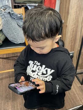 【キッズカット×スパイキーショート】個室美容室/お子様同伴OK