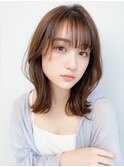 冬の大人可愛い◎丸みショートブラウン小顔