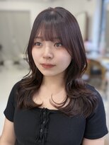 ハピネス 梅田茶屋町店(HAPPINESS)&nbsp;レイヤーカット/ロングレイヤー顔まわり/ブリーチなし/