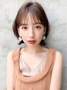 リヤン 表参道(lyann) 愛されダークアッシュ斜めバング美髪モテ髪レイヤーカットF