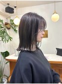 ロブ/顔まわりレイヤー/ブルージュ/ダークアッシュ/恵比寿