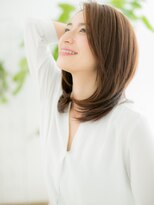 プリモア サロン ハナレ 綾瀬(primoA salon HANARE) 綾瀬/髪質改善/コーラルオレンジ×顔周りカットハッシュカットm