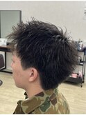 サーフカール/スパイキーショート/ブルーブラック/津田沼