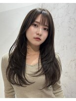 アンドリルム 梅田(&Lillme)&nbsp;ミルクティーベージュロングレイヤー20代30代40代