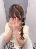 サイド編みおろし