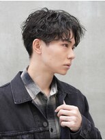 テン 心斎橋(tenn.)&nbsp;心斎橋シャドウパーマメンズマッシュウルフカット波巻きパーマ
