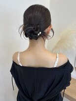 シー(she.)&nbsp;カチモリヘア　結婚式ヘアセット　お呼ばれヘア
