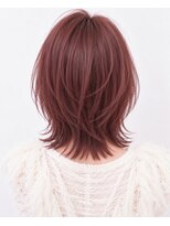 ソレイユトウキョウシブヤ(SOLEIL TOKYO shibuya) ミディアムレイヤーウルフレイヤーピンクブラウン韓国