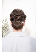 くるりんぱしたヘアアレンジ