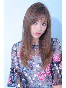 ジーナ 福岡天神(Zina) ☆Zina☆透けバング×無造作ストレート２