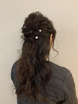 ウノプリール 茶屋町店(unopulir) パールハーフアレンジ