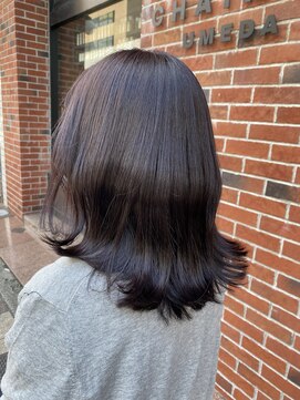 シェノン 梅田(CHAINON) ラベンダーカラー×くびれミディ×前髪小顔カット