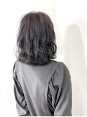 【パーマ】ボブのデジパーウェーブデザイン