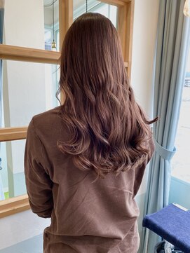 アミトヘアアンドサロン(amito hair&salon) うっとろりんなぷる艶ロング/ピンクベージュ