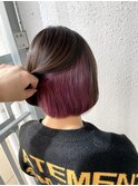 10代20代30代大人可愛いインナーカラー/ピンク