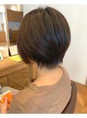 韓国スタイル/艶髪/ショートボブ/髪質改善縮毛矯正/香椎/千早