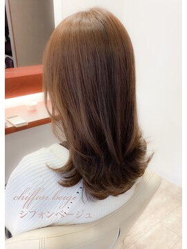 マーリャヘアー(mallia hair) シフォンベージュ