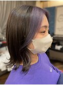 フェイスフレーミングカラー 岡田典子/30代/40代/50代/パープル