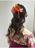 ハーフアップスタイル