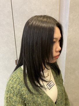 ジールサロン つくば本店 ミディアムレイヤースタイル