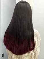 イース バイ アンブルリュクス 北千住(Ease by amble luxe)&nbsp;ワインレッドグラデーション