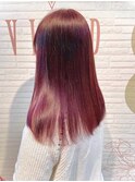 cherry red/ピンクカラー/暖色カラー/カラー/ヘアカラーソムリエ