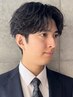 【初回＊ビジネスマン向け】メンズカット＋パーマ＋眉カット ￥11000