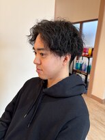 ユウヘアー 尾張旭店(U Hair)&nbsp;【U hair】センターパート×パーマ