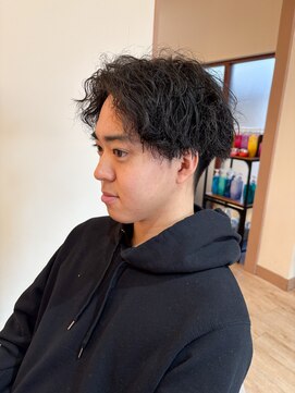 ユウヘアー 尾張旭店(U Hair) 【U hair】センターパート×パーマ