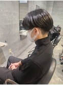 刈り上げセンターパート