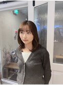 大人ミディアムヘア/ミディアムレイヤー/鎖骨ミディアムヘア